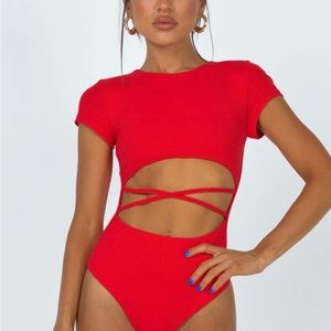 Red bodysuit from princess POLLY